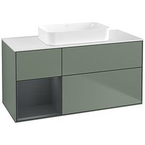 Villeroy and Boch Finion Villeroy and Boch Finion G701HGGM 120x60.3x50.1cm, shelf on the right Midnight Blue Matt Lacquer , Olive Matt Lacquer