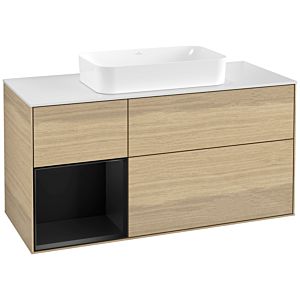Villeroy and Boch Finion Villeroy and Boch Finion G701PDPC 120x60.3x50.1cm, shelf on the right black matt lacquer, Oak Veneer
