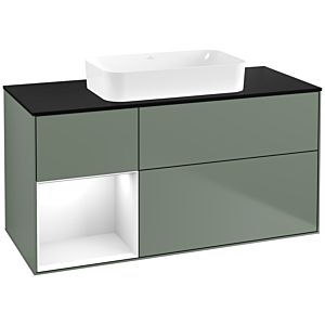 Villeroy and Boch Finion Villeroy and Boch Finion G702GFGM 120x60.3x50.1cm, shelf on the right Glossy white lacquer, Olive Matt Lacquer