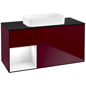 Villeroy et Boch Finion Villeroy et Boch G702GFHB 120x60.3x50.1cm, étagère à droite Laque blanc brillant, Peony Matt