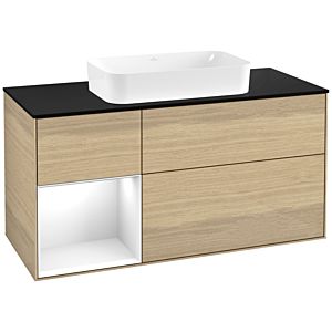 Villeroy and Boch Finion Villeroy and Boch Finion G702GFPC 120x60.3x50.1cm, shelf on the right Glossy white lacquer, Oak Veneer