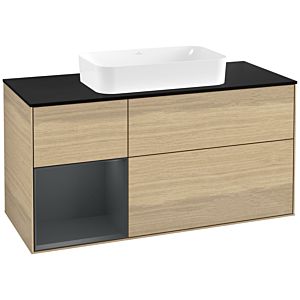 Villeroy and Boch Finion Villeroy and Boch Finion G702HGPC 120x60.3x50.1cm, shelf on the right Midnight Blue Matt Lacquer , Oak Veneer