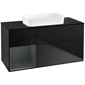 Villeroy and Boch Finion Villeroy and Boch Finion G702HGPD 120x60.3x50.1cm, shelf on the right Midnight Blue Matt Lacquer , black matt lacquer