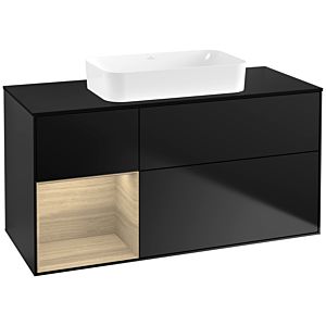 Villeroy and Boch Finion Villeroy and Boch Finion G702PCPD 120x60.3x50.1cm, shelf on the right Oak Veneer , black matt lacquer