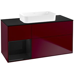 Villeroy and Boch Finion Villeroy and Boch Finion G702PHHB 120x60.3x50.1cm, shelf on the right Glossy Black Lacquer , Peony Matt