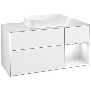 Villeroy and Boch Finion Villeroy and Boch Finion G711GFGF 120x60.3x50.1cm, shelf on the right Glossy white lacquer, Glossy white lacquer