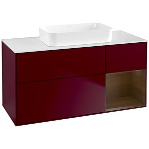 Villeroy and Boch Finion Villeroy and Boch Finion G711GNHB 120x60,3x50,1cm, shelf right Walnut veneer, Peony Matt