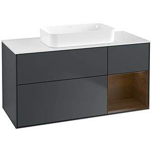 Villeroy and Boch Finion Villeroy and Boch Finion G711GNHG 120x60,3x50,1cm, shelf right Walnut veneer, Midnight Blue Matt Lacquer