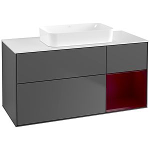Villeroy and Boch Finion Villeroy and Boch Finion G711HBGK 120x60.3x50.1cm, shelf on the right Peony , anthracite matt