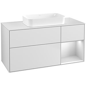 Villeroy and Boch Finion Villeroy and Boch Finion G711MTMT 120x60.3x50.1cm, shelf on the right white matt lacquer, white matt lacquer
