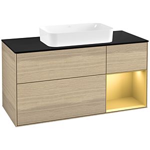 Villeroy and Boch Finion Villeroy and Boch Finion G712HFPC 120x60.3x50.1cm, shelf right gold matt, Oak Veneer
