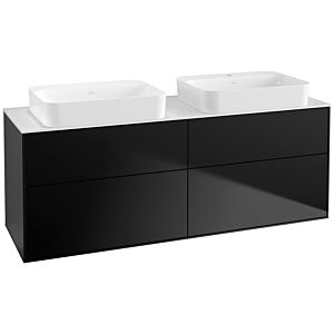 Villeroy and Boch Finion Villeroy and Boch Finion G72100PD 160x60.3x50.1cm, glass White Matt , black matt lacquer