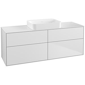 Villeroy und Boch Finion Waschtischunterschrank G73100MT 160x60,3x50,1cm, Glass White Matt, White matt lacquer