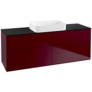 Villeroy et Boch Finion Villeroy et Boch G73200HB 160x60.3x50.1cm, verre noir mat, Peony Matt