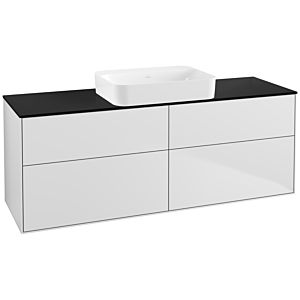 Villeroy and Boch Finion Villeroy and Boch Finion G73200MT 160x60.3x50.1cm, Glass Black Matt, White matt lacquer