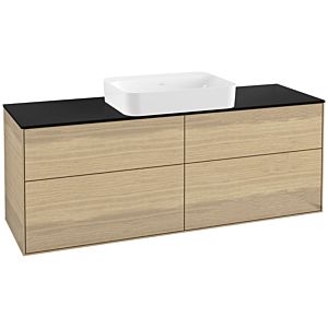 Villeroy and Boch Finion Villeroy and Boch Finion G73200PC 160x60.3x50.1cm, Glass Black Matt, Oak Veneer