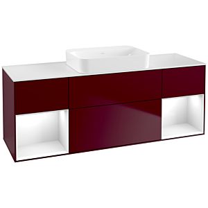 Villeroy and Boch Finion Villeroy and Boch Finion G741GFHB 160x60.3x50.1cm, shelves Glossy white lacquer, Peony Matt