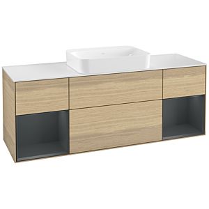 Villeroy et Boch Finion Villeroy et Boch G741HGPC 160x60.3x50.1cm, étagères Laque mat minuit, Oak Veneer