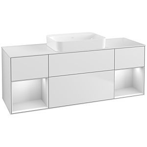 Villeroy et Boch Finion Villeroy et Boch G741MTMT 160x60,3x50,1cm, étagères laqué blanc mat, laqué blanc mat