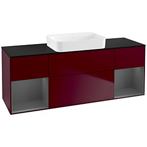 Villeroy et Boch Finion Villeroy et Boch G742GKHB 160x60.3x50.1cm, étagères Laque anthracite mate, Peony Matt