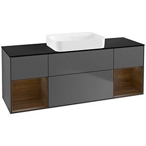 Villeroy and Boch Finion Villeroy and Boch Finion G742GNGK 160x60.3x50.1cm, shelves Walnut veneer, Anthracite matt
