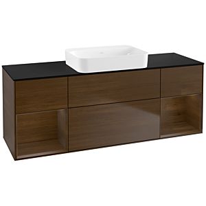 Villeroy und Boch Finion Waschtischunterschrank G742GNGN 160x60,3x50,1cm, Regale Walnut veneer, Walnut veneer