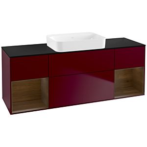 Villeroy et Boch Finion Villeroy et Boch G742GNHB 160x60.3x50.1cm, étagères placage noyer, Peony Matt