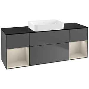 Villeroy and Boch Finion Villeroy and Boch Finion G742HHGK 160x60.3x50.1cm, shelves sand matt lacquer, anthracite matt
