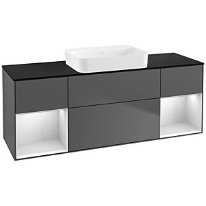 Villeroy and Boch Finion Villeroy and Boch Finion G742MTGK 160x60.3x50.1cm, shelves white matt lacquer, anthracite matt