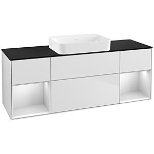 Villeroy und Boch Finion Waschtischunterschrank G742MTMT 160x60,3x50,1cm, Regale White matt lacquer, White matt lacquer