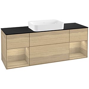 Villeroy und Boch Finion Waschtischunterschrank G742PCPC 160x60,3x50,1cm, Regale Oak Veneer, Oak Veneer