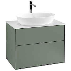 Villeroy and Boch Finion Villeroy and Boch Finion G75100GM 80x60.3cm, Emotion, cover plate white matt, Olive Matt Lacquer