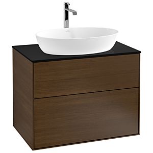 Villeroy and Boch Finion Villeroy and Boch Finion G75200GN 80x60.3cm, Emotion, cover plate black matt, walnut veneer