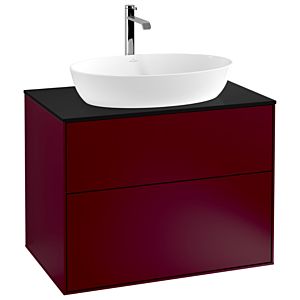 Villeroy and Boch Finion Villeroy and Boch Finion G75200HB 80x60.3cm, Emotion, cover plate black matt, Peony Matt