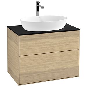 Villeroy and Boch Finion Villeroy and Boch Finion G75200PC 80x60.3cm, Emotion, cover plate black matt, Oak Veneer