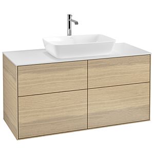Villeroy und Boch Finion Waschtischunterschrank G79100PC 120x60,3cm, Emotion, Abdeckplatte white matt, Oak Veneer