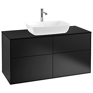 Villeroy and Boch Finion Villeroy and Boch Finion G79200PD 120x60.3cm, Emotion, cover plate black matt, black matt lacquer