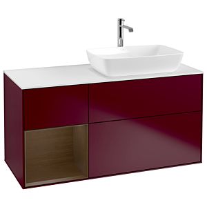 Villeroy and Boch Finion Villeroy and Boch Finion G801GNHB 120cm, cover plate matt white, emotion, shelves Walnut Veneer , Peony Matt