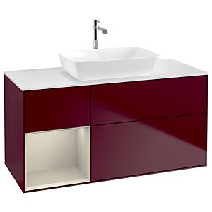 Villeroy and Boch Finion Villeroy and Boch Finion G821HHHB 120cm, cover plate white matt, Emotion, shelves sand matt lacquer, Peony Matt