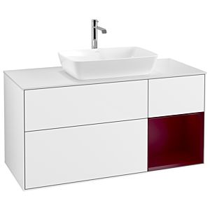 Villeroy and Boch Finion Villeroy and Boch Finion G831HBGF 120cm, cover plate white matt, Emotion, shelves Peony matt lacquer, glossy white lacquer