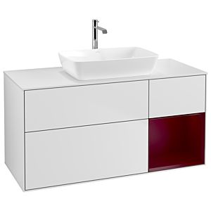 Villeroy and Boch Finion Villeroy and Boch Finion G831HBMT 120cm, cover plate white matt, Emotion, shelves Peony matt lacquer, white matt lacquer