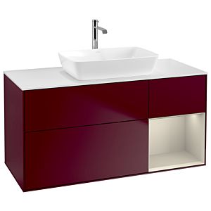 Villeroy and Boch Finion Villeroy and Boch Finion G831HHHB 120cm, cover plate white matt, Emotion, shelves sand matt lacquer, Peony Matt