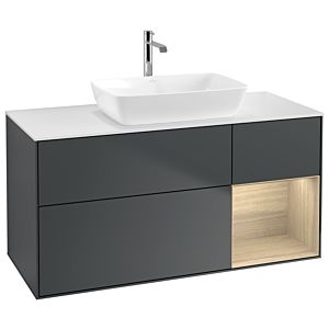 Villeroy and Boch Finion Villeroy and Boch Finion G831PCHG 120cm, cover plate white matt, Emotion, shelves Oak Veneer , Midnight Blue Matt Lacquer