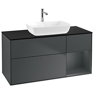 Villeroy and Boch Finion Villeroy and Boch Finion G832HGHG 120cm, cover plate black matt, Emotion, shelves Midnight matt lacquer, Midnight Blue Matt Lacquer