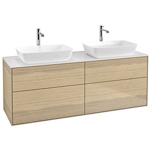 Villeroy et Boch Finion Villeroy et Boch G84100PC 160x60,3cm, Emotion, plaque de finition blanc mat, Oak Veneer