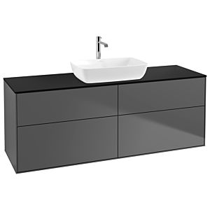 Villeroy and Boch Finion Villeroy and Boch Finion G85200GK 160x60.3cm, Emotion, cover plate black matt, anthracite matt