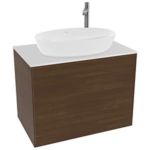 Villeroy et Boch Finion Villeroy et Boch G87100GN 80x60.3cm, emotion, plateau blanc mat, placage noyer