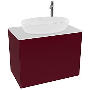 Villeroy et Boch Finion Villeroy et Boch G87100HB 80x60.3cm, Emotion, plaque de recouvrement blanc mat, Peony Matt