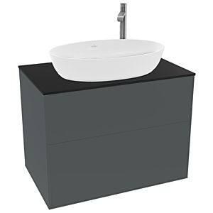 Villeroy and Boch Finion Villeroy and Boch Finion G87200HG 80x60.3cm, Emotion, cover plate black matt, Midnight Blue Matt Lacquer