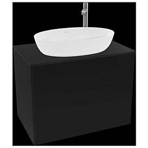 Villeroy et Boch Finion Villeroy et Boch G87200PD 80x60.3cm, Emotion, plaque de recouvrement noir mat, laqué noir mat